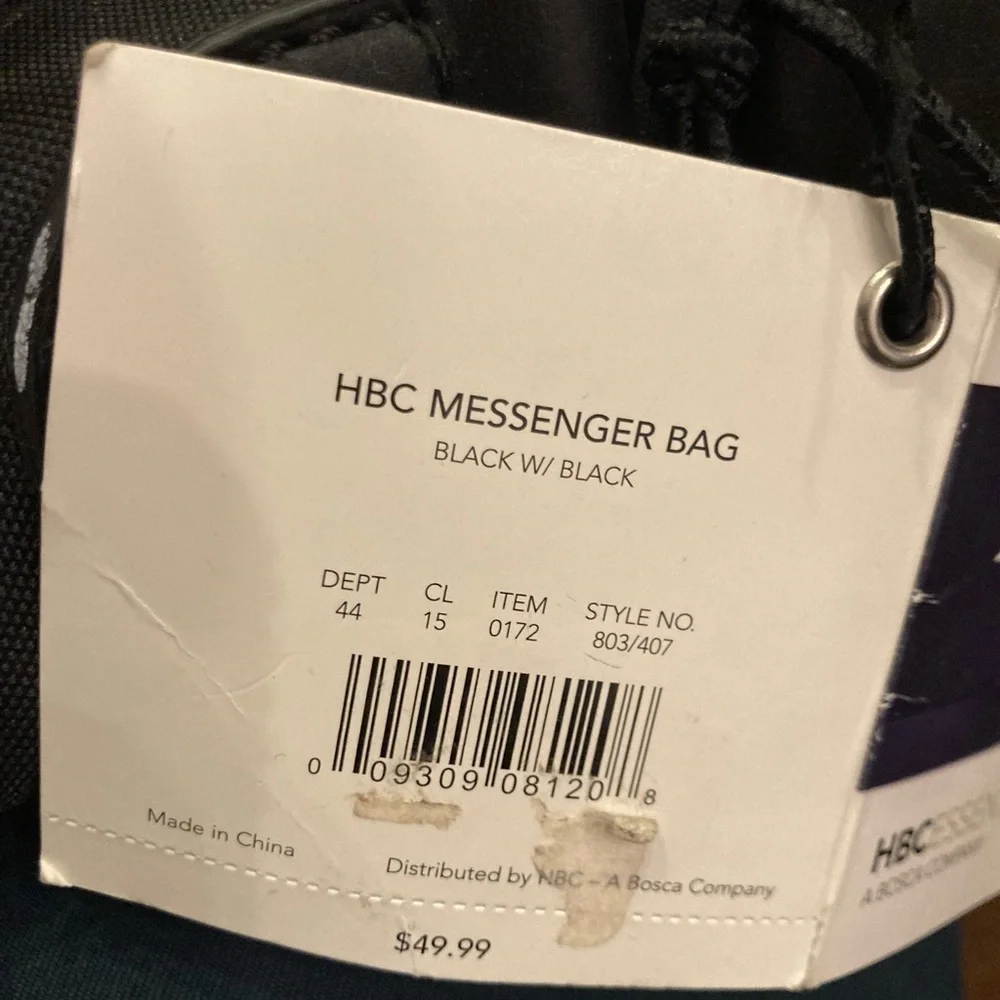 Hbc Essentials Bosca Messenger Bag Shoulder Bag Fits 15